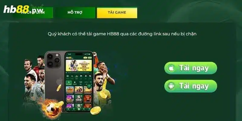 Tải app HB88 cho IOS rất dễ dàng